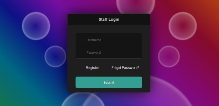 Login Form Template