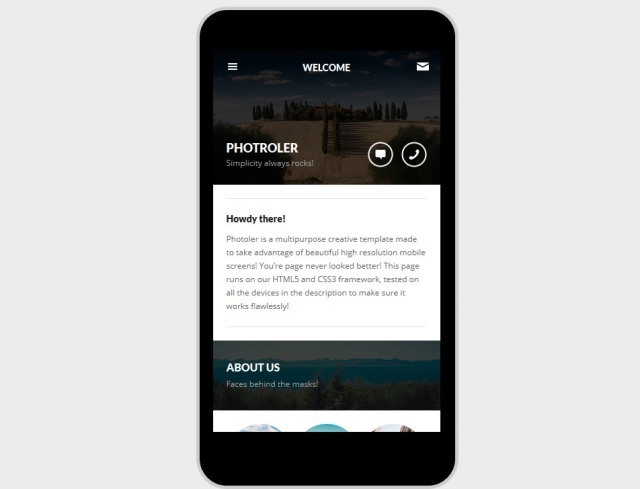 Photroller - Mobile & Tablet Responsive Template