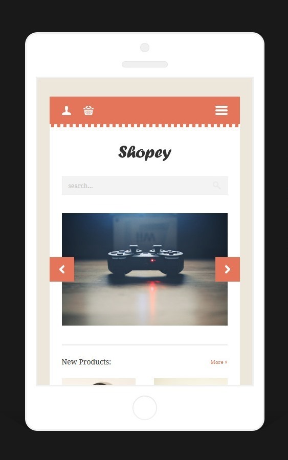 Shopey - Mobile HTML/CSS eCommerce Template