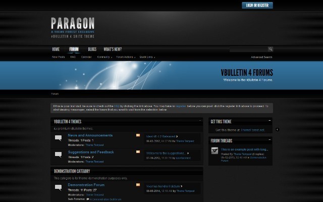 Paragon - A vBulletin 4 Suite Theme