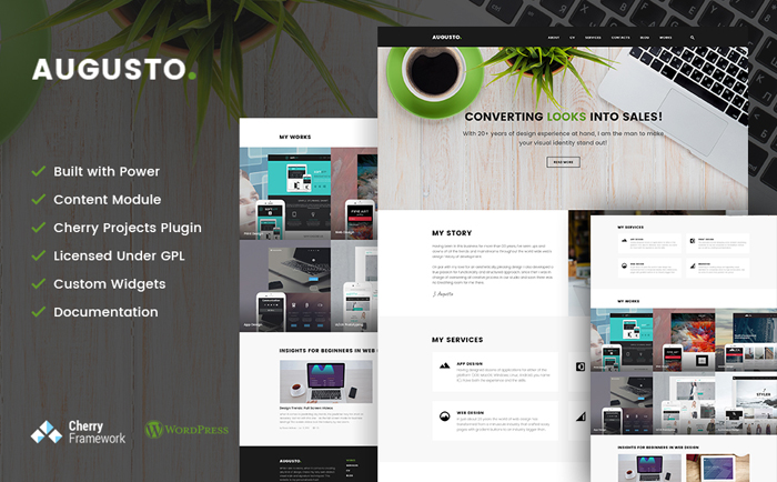 Designer Portfolio WordPress Theme 