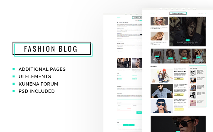 Fashion Blog Responsive Joomla Template