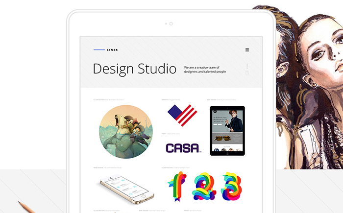 Liner - Creative Clean Portfolio WordPress Theme